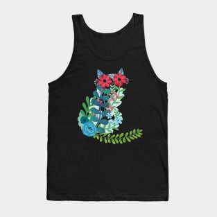 Flower cat 2 Tank Top